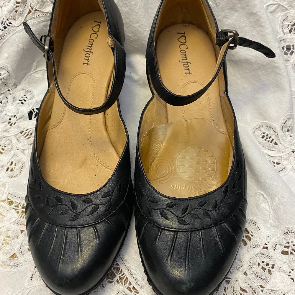 I love Comfort Black Women's Heels